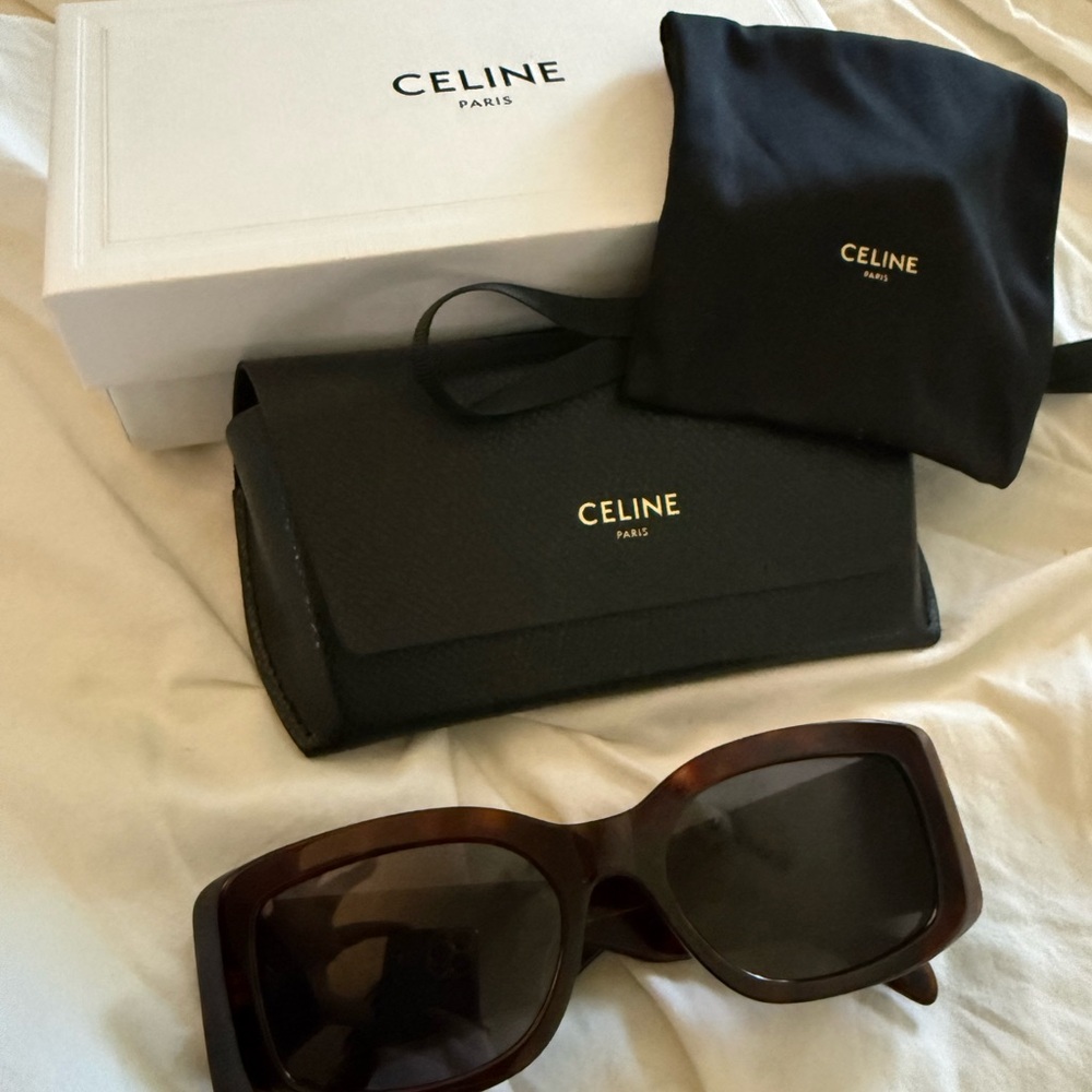Celine Tortoise Shell Sunglasses - image 4
